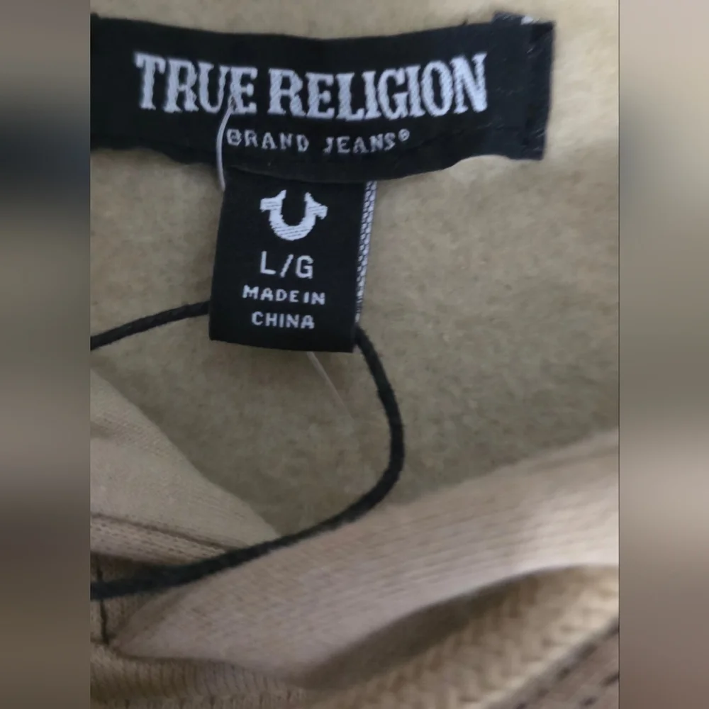 True Religion Budha Guitar Khaki Hoodie for Men NWT Size L